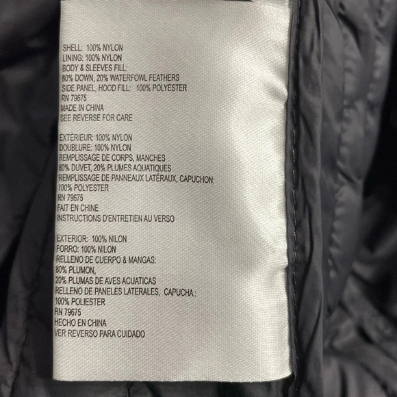 Michael Michael Kors Packable Down Fill Long Jacket Parka Gray Small - Picture 9 of 11